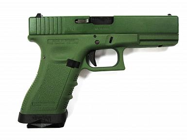 Страйкбольный пистолет WE GLOCK-18 ranger green, авт, GP631-GR фото, описание