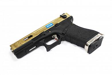 Страйкбольный пистолет WE GLOCK-18 G-Force Titanium Version WE-G002WET-TG фото, описание