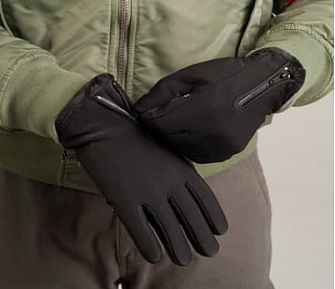 Перчатки тактические зимние с молнией Black XL фото, описание