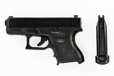 Страйкбольный пистолет KJW GLOCK G27 GBB черный KJW-G27-MS фото, описание