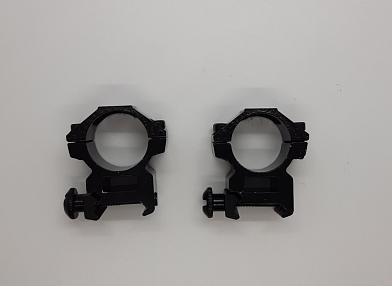 Крепежные кольца усиленные 2шт для оптики на RIS планку средние фото, описание