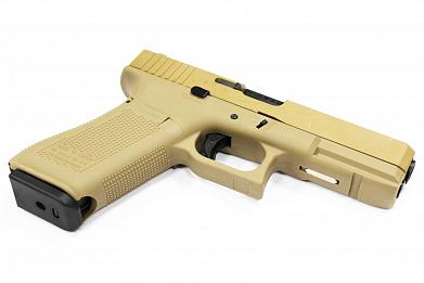 Страйкбольный пистолет WE GLOCK-17 Gen.5 Tan WE-G001VB-TAN фото, описание