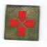 П085 Патч Медицинский крест контурный 5*5см МОХ/Красный отражающий фото, описание