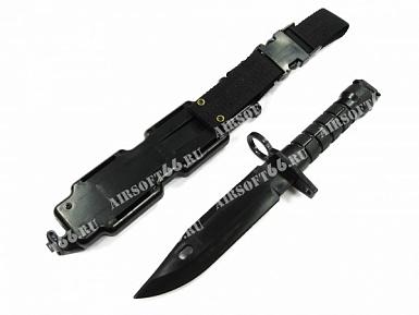 Штык-нож M9 резиновый на М серию Black фото, описание