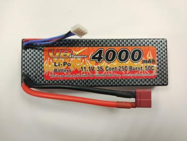 Аккумулятор VBPower LiPo 11,1V 4000mah T разъем в защитном корпусе фото, описание