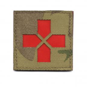 П008 Патч Медицинский крест контурный 5*5см MC/Красный отражающий фото, описание