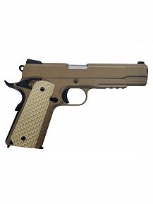Страйкбольный пистолет WE Colt 1911 Kimber style TAN WE-E010-TAN фото, описание