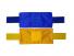 Нарукавная повязка TA свой-чужой синий желтый двухсторонняя TA_AB фото, описание