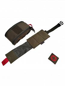 Подсумок аптечка вертикальный малый Bastion Цвет Олива фото, описание