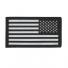 П003 Патч Флаг США правый 5*9см Black/Белый светоотражающий фото, описание