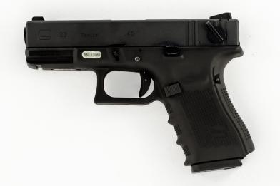 Страйкбольный пистолет WE GLOCK-23 gen4, металл слайд, GP620B фото, описание