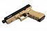 Страйкбольный пистолет KJW GLOCK G18 удлиненный GBB Tan фото, описание