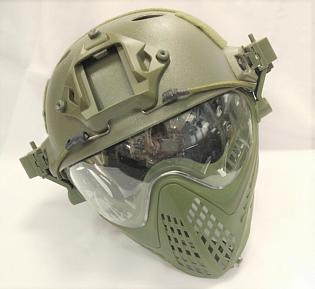 Шлем с очками и маской Olive фото, описание