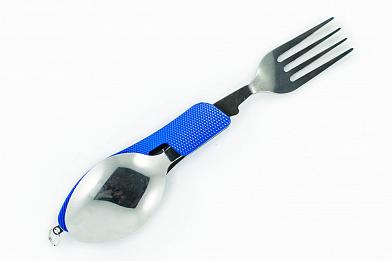 Набор ложка, вилка, нож синий фото, описание