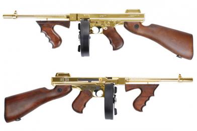 Автомат King Arms Thompson M1928 Chicago Grand Special Gold фото, описание