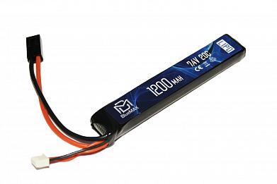 Аккумулятор BlueMAX LiPo 7,4V 1200mAh 20C 12*20*131мм фото, описание