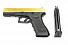 Страйкбольный пистолет WE GLOCK-17 gen.3 цвет золота Titanium Version WE-G001A-TG фото, описание