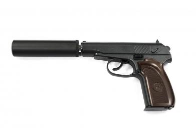 Пистолет Galaxy PM с глушителем металл спринг G.29A фото, описание
