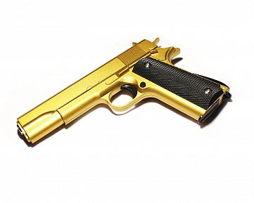 Пистолет Galaxy COLT1911 Gold Classic металл спринг G.13G фото, описание