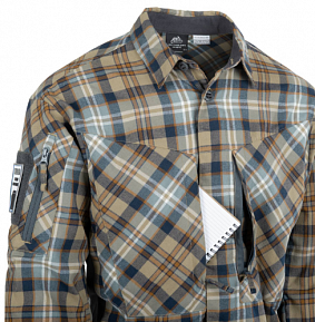Рубашка Helikon-Tex MBDU Flannel цвет Ginger Plaid 2XL/Regular фото, описание