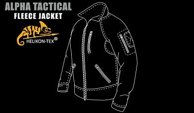 Куртка флисовая Helikon-Tex Alpha Tactical Grid Fleece Jacket Black S фото, описание