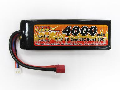 Аккумулятор VBPower LiPo 7,4V 4000mah T разъем 137*47*24мм фото, описание