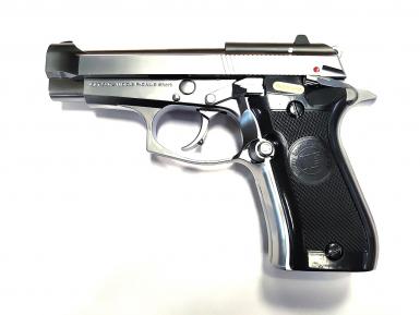Страйкбольный пистолет WE BERETTA M84 GBB хром WE-M013-SV фото, описание