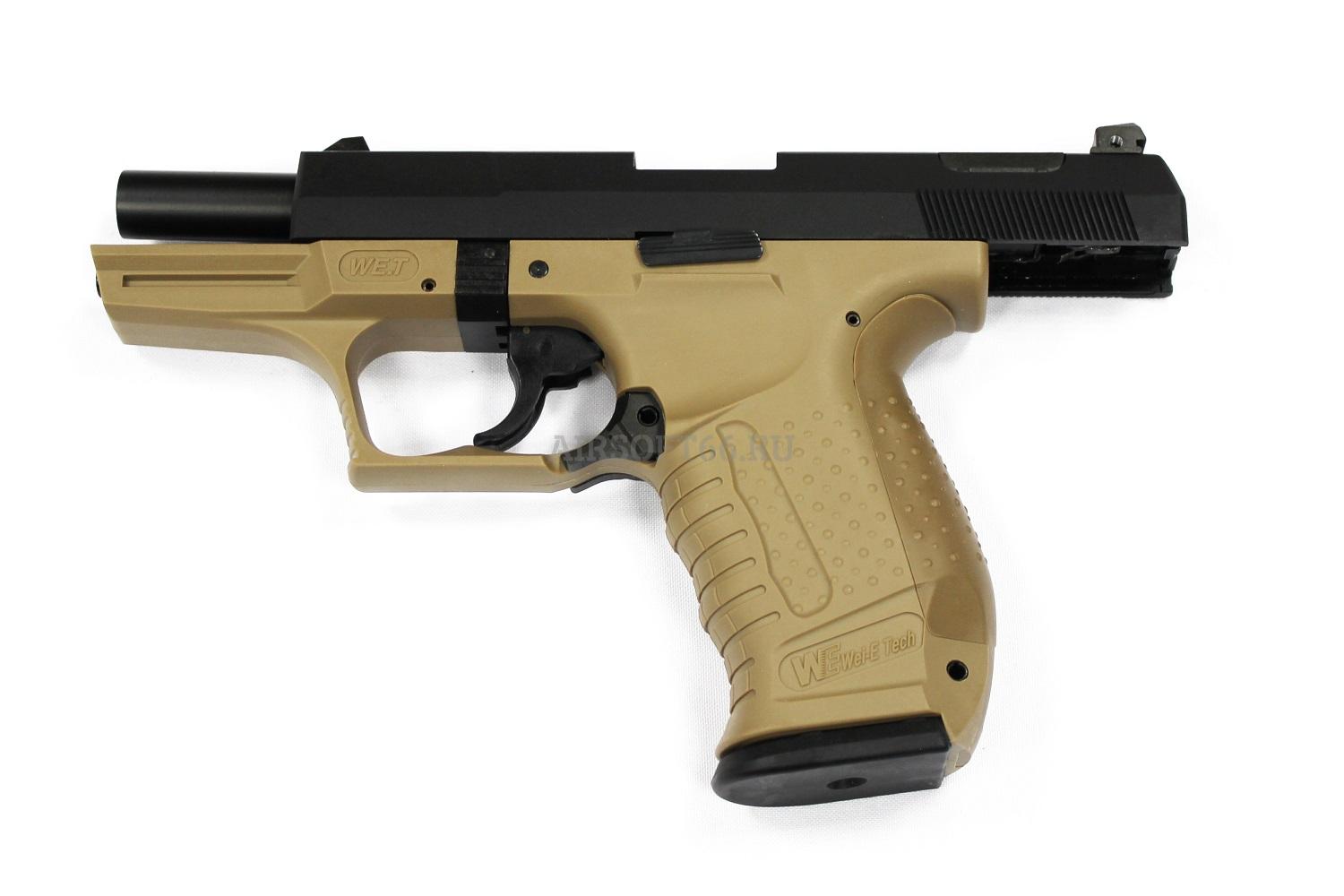 Страйкбольный пистолет WE WALTHER P99 GBB металл TAN WE-PX001-TAN | цена,  характеристики, описание товара
