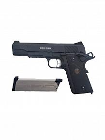 Страйкбольный пистолет KJW COLT 1911A1 MEU KP-07 GBB Green Gas Black KP-07.GAS фото, описание
