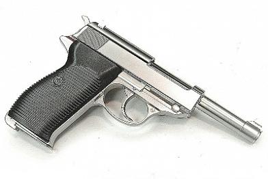 Страйкбольный пистолет WE WALTHER P38 GBB хром WE-P010LBOX-SV фото, описание